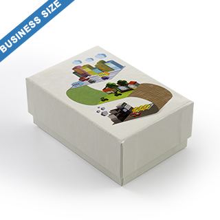 custom rigid box for 60 business size cards custom size box