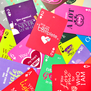 52 Reasons Why I Love You Playing Cards Custom Back