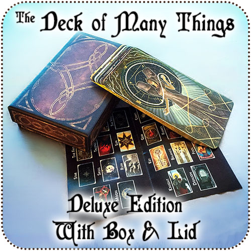 Deck Of Many Things Deluxe D&D Tarot Cards In Rigid Box