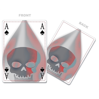 Simple Bridge Style Poker Size Custom Front and Back Playing Cards
