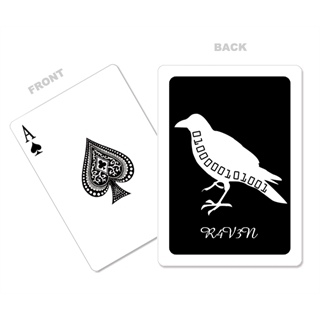White Border Custom Plastic Poker Cards