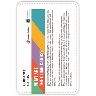 The CLIMB Cards: Inspiring Change for Children Using Behavioral Science