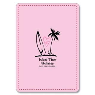 Love Oracle Cards | Poker Size | Pink + Black Velvet Bag | Island Time Wellness