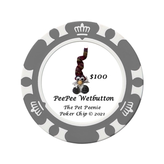 Two Tone Clay Composite Custom woif Poker Chip