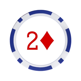 Custom Blue Casino Chip With Image