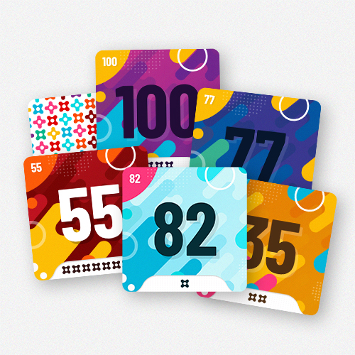 Custom Square 2.75 inch Game Cards
