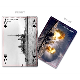 Simple Bridge Style Poker Size Custom Front and Back Playing Cards
