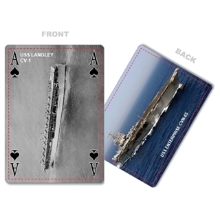 Simple Bridge Style Poker Size Custom Front and Landscape Back Playing Cards