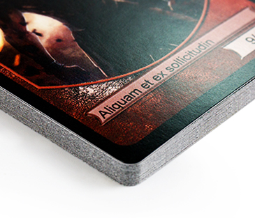 differences in card finishing